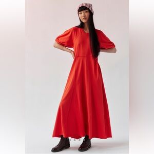 Free People Brentwood Maxi Red Valiant Poppy XS